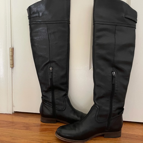 Franco Sarto Leather Over Knee Boot - Picture 5 of 7